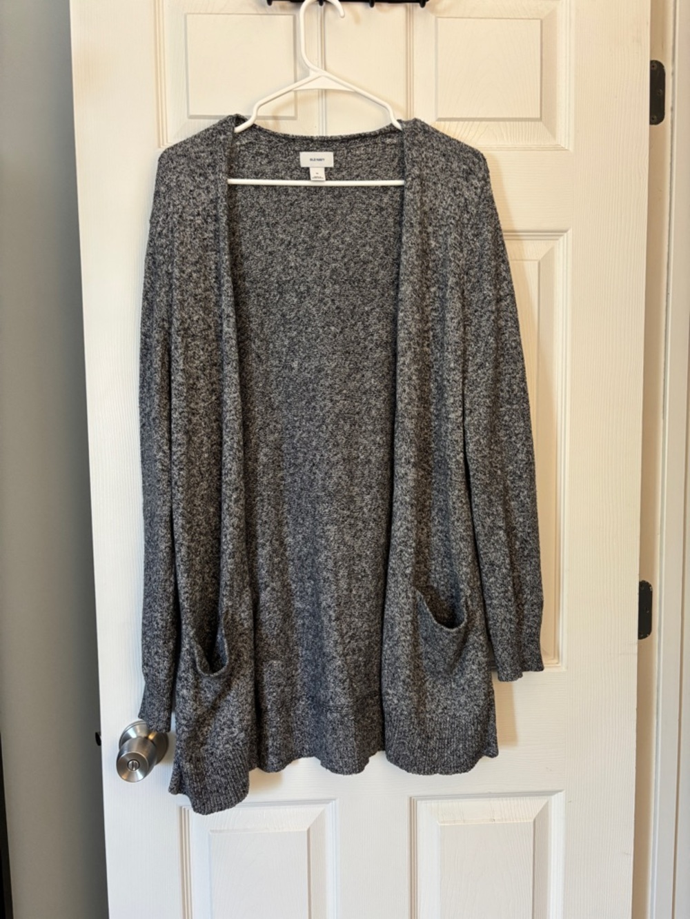 Cozy Open-Front Pocket Cardigan Heather Gray